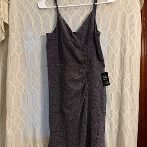 Express Dark Gray Midi Dress